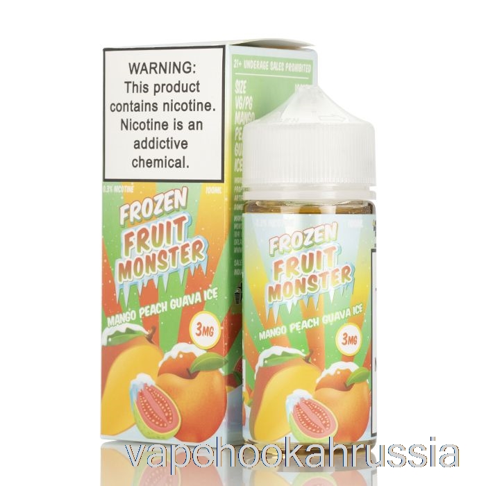 вейп-сок лед манго персик гуава - замороженный фруктовый монстр - 100мл 3мг